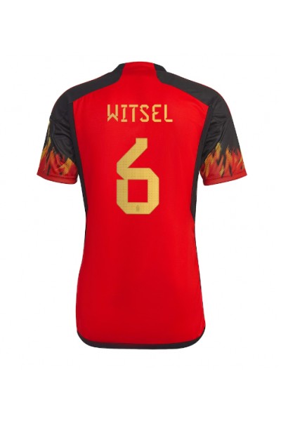 Belgia Axel Witsel #6 Jalkapallovaatteet Kotipaita MM-kisat 2022 Lyhythihainen